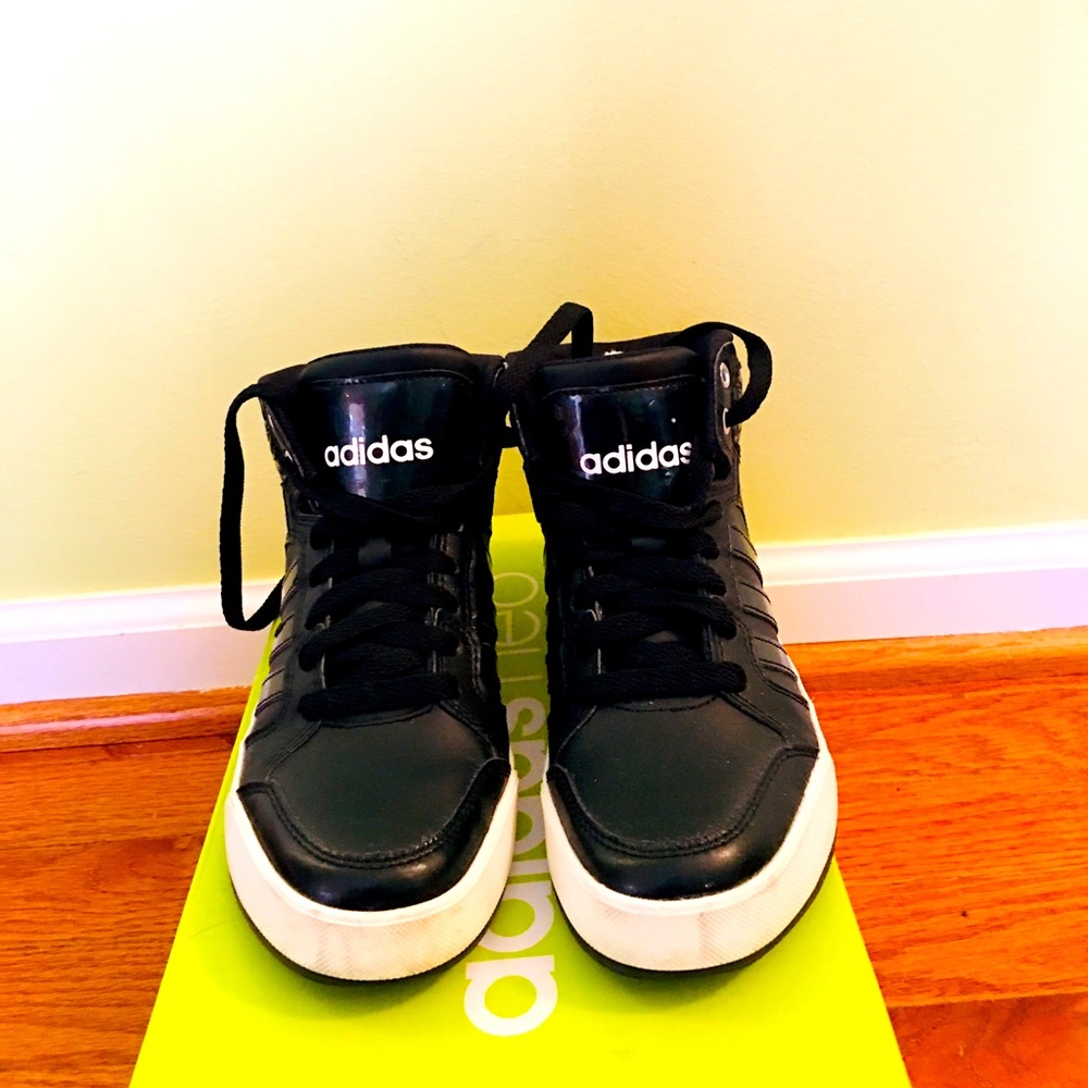 Adidas Black Neo-Raleigh high top sneakers